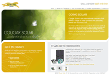 Tablet Screenshot of cougarsolar.com